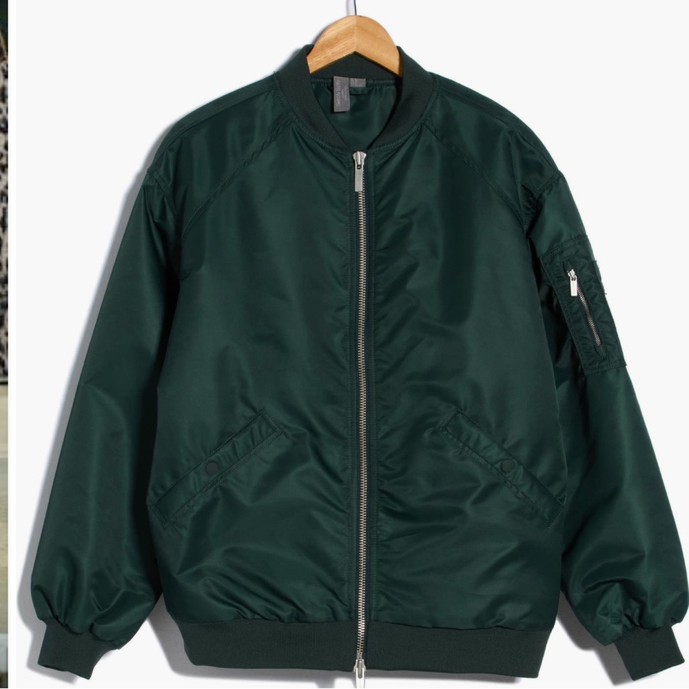 Sweaty Betty Forest Green Bomber Jacket